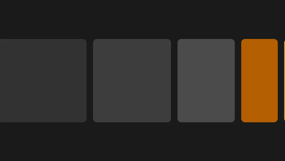Five progressively narrower rectangles, smallest in vivid orange, on a dark background — shorter domains are rarer and more valuable